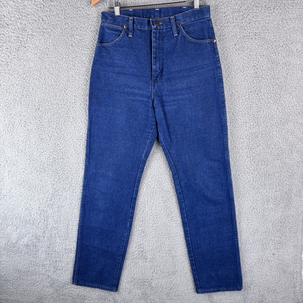 Vintage Wrangler‎ Jeans Womens 11x34 Cowboy Cut Denim 13MWZG Rodeo 80s Made USA